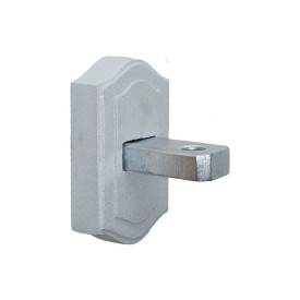 Support mural en fer 90x55 mm pour fixation de barreau à l’anglaise