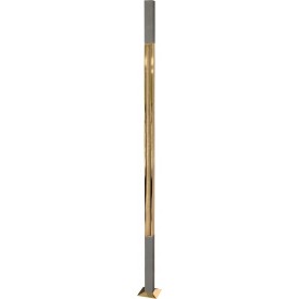 RAMPE D'ESCALIER ART-DÉCO INOX ET LAITON AVEC ÉLÉMENTS PVD - EMBOUTS EN FER