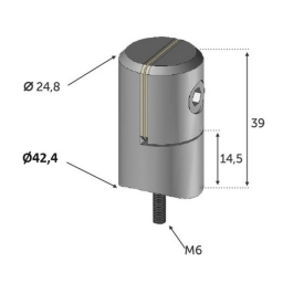 PINCE INOX TOLE 1,5 A 4 MM - FIXATION SUR TUBE