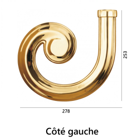 DÉPART RAMPE MAIN COURANTE LAITON MASSIF POLI VERNI