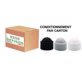 Carton de couvre-écrou - M4 à M36 - Blanc noir ou gris