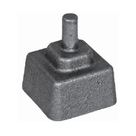 crapaudine fonte à sceller diamètre 12 mm pour maintien portail