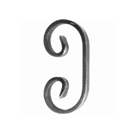 Volute en C symétrique – Fer plat 12X6mm