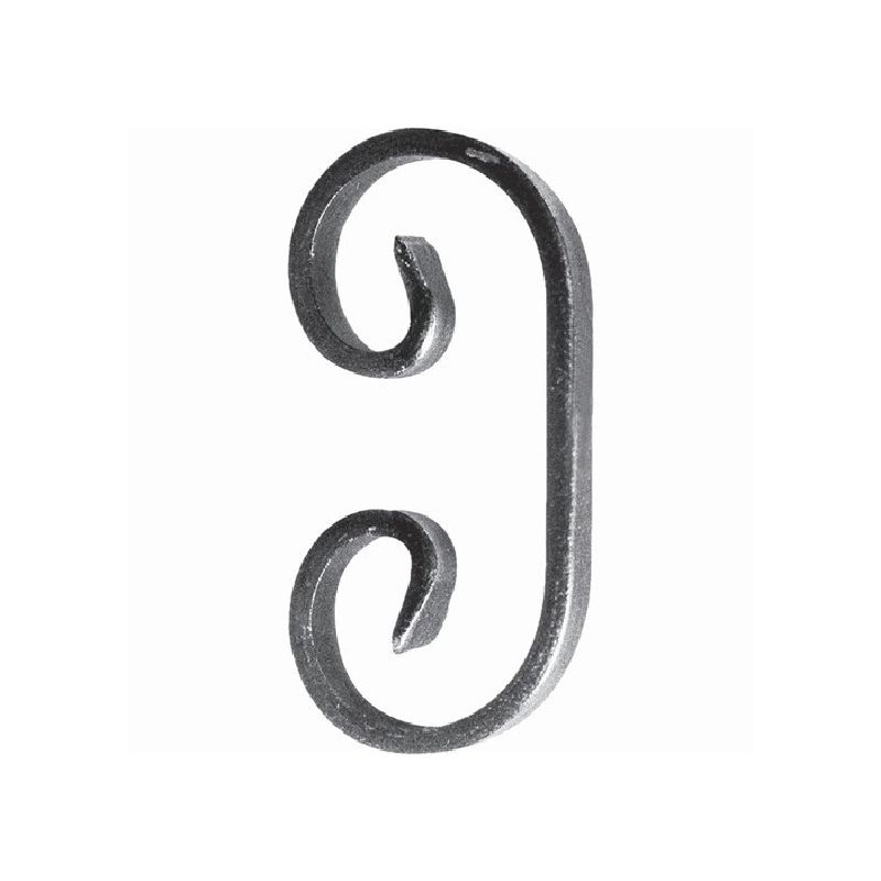 Volute en C symétrique – Fer plat 12X6mm