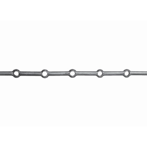 Traverse ronde acier Ø16 mm avec perçages alignés entraxe 110 mm