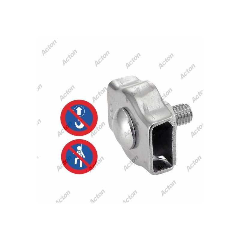 Serre-câble simple inox A4 fixation câble anticorrosion