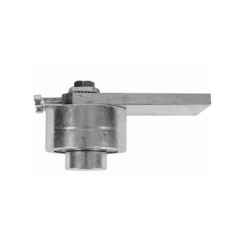 Pivot haut à billes réglable Ø68 avec platine à souder pour portail