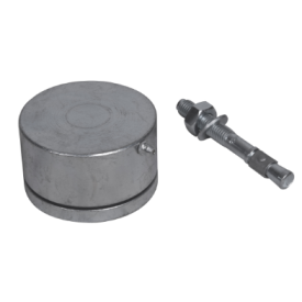 Pivot bas à billes Ø68 avec cheville M10 et graisseur pour portail