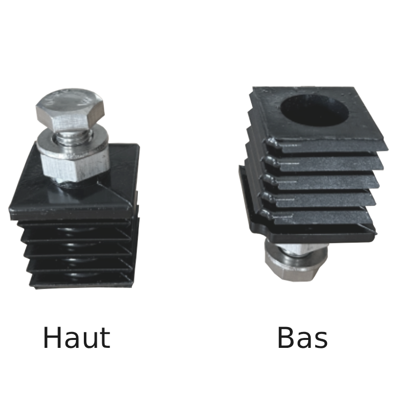 KIT DE RÉNOVATION PIVOT DE PORTAIL Ø20MM POUR TUBE 30 À 40MM