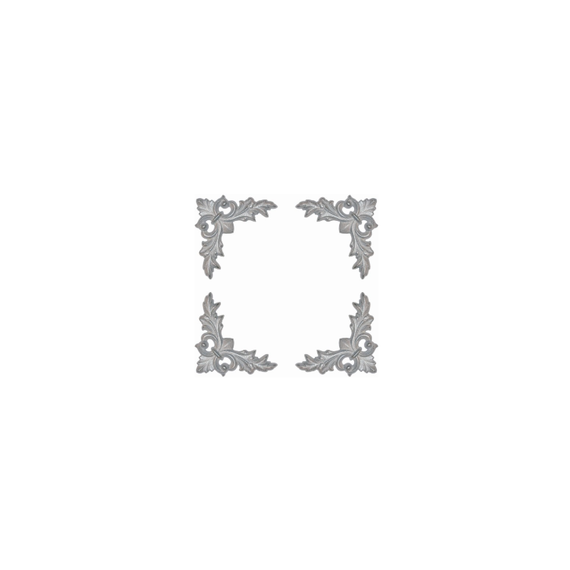 Décor d’angles aluminium 130x130 mm finition ornementale
