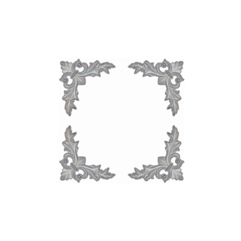 Décor d’angles aluminium 130x130 mm finition ornementale