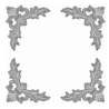 Décor d’angles aluminium 130x130 mm finition ornementale