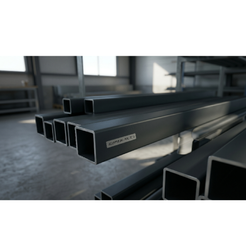 TUBE ALU CARRÉ LAQUÉ ÉPOXY RAL 7016 | Esse Diffusion