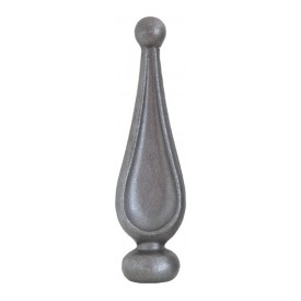 pointe de lance acier décorative pour grille hauteur 120 ou 150 mm