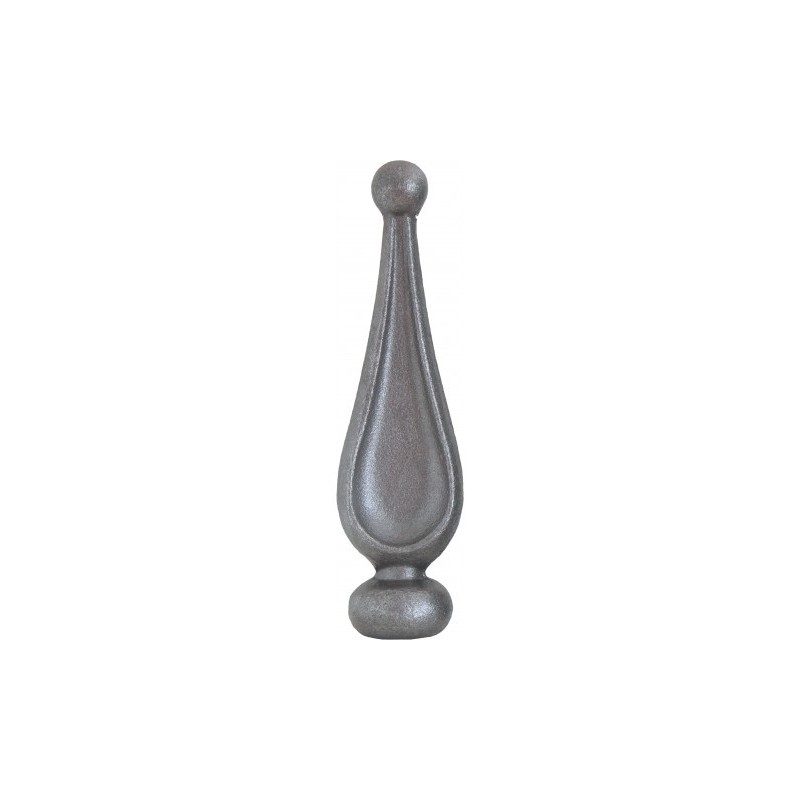 pointe de lance acier décorative pour grille hauteur 120 ou 150 mm