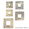 Platine de fixation pour tubes ou carrés pleins de 16 à 100 mm