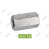 écrou hexagonal long inox A2 DIN 6334 pour tige filetée