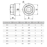 Ecrou embase crantée inox A2 DIN 6923 M3 à M16 anti desserrage