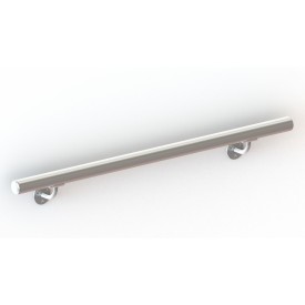Main courante inox murale design prête à poser 3 m