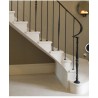 Poteau départ rampe en acier tourné – hauteur 1260 mm