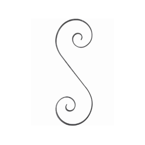 Volute décorative en acier soudable et galvanisable pour ferronnerie