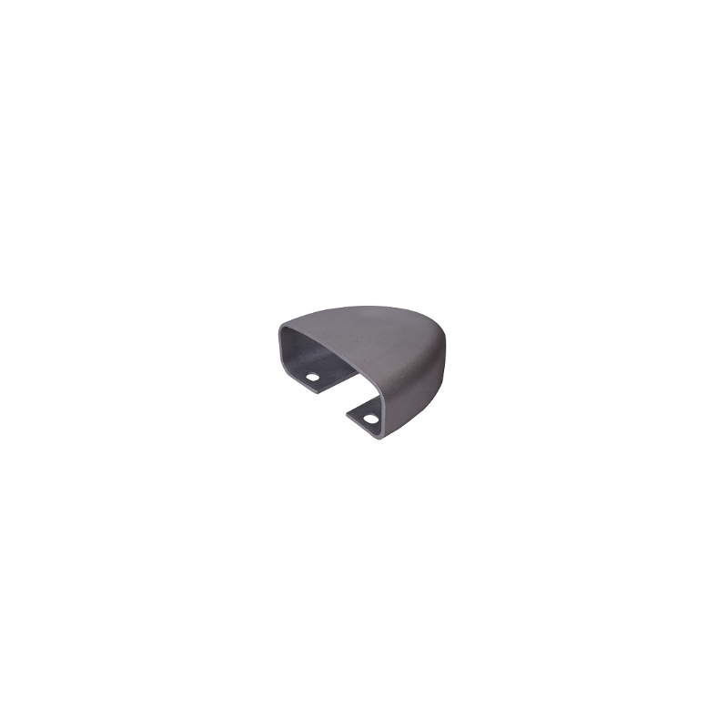 Cache aluminium pour gond axe 52 mm finition brut ou blanc RAL 9016