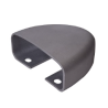 Cache aluminium pour gond axe 52 mm finition brut ou blanc RAL 9016