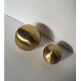 Boule laiton massif brut sans trou Ø15 à 50 mm