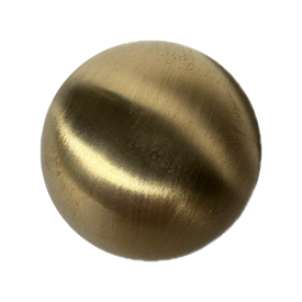 Boule laiton massif brut sans trou Ø15 à 50 mm