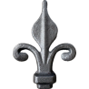Pointe de lance en acier forgé - fleur de lys très décorative