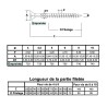 Boîte de vis agglo torx autoperceuse zinguée – Tête fraisée