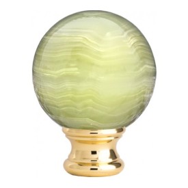 Boule départ onyx vert Ø95 mm pour rampe