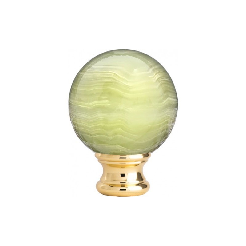 Boule départ onyx vert Ø95 mm pour rampe