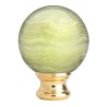 Boule départ onyx vert Ø95 mm pour rampe