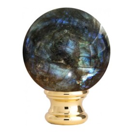 Boule départ labradorite Ø95 mm rampe