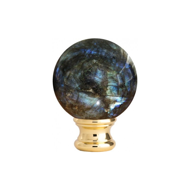 Boule départ labradorite Ø95 mm rampe