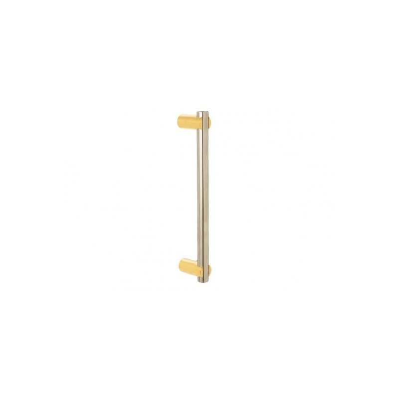 Poignée de porte droite inox et titane AISI 304 hauteur 400 mm