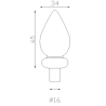 Pointe fer de lance goutte d'eau - Acier - pour tube Ø20 mm