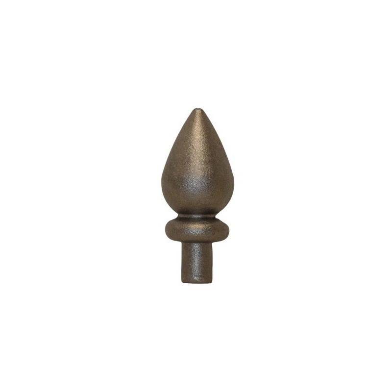 Pointe fer de lance goutte d'eau acier pour tube Ø20mm