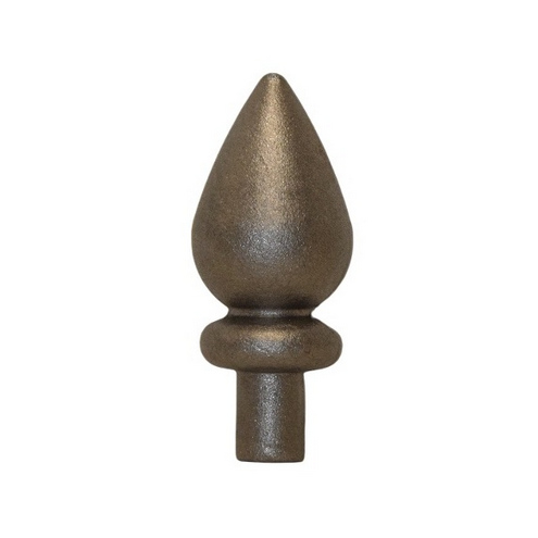 Pointe fer de lance goutte d'eau acier pour tube Ø20mm