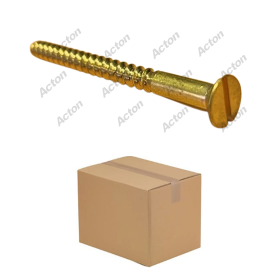BOÎTE DE VIS À BOIS TÊTE FRAISÉE FENDUE LAITON – DIN 97