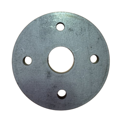 Platine de fixation ronde Ø95 mm pour poteau Ø25 mm