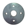 Platine de fixation ronde Ø95 mm pour poteau Ø25 mm