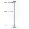 Base Trompette Royale sans Socle – Aluminium | Esse Diffusion