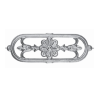 Décoration aluminium 310x110 mm pour portail | Palmettes et rosaces