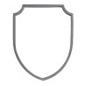 Cadre décoratif en acier 215x165 mm à personnaliser avec initiales ou motifs