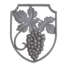 Cadre décoratif en acier avec grappe de raisin moulée double face 215x165 mm