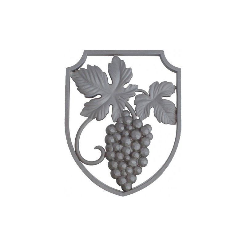 Cadre décoratif en acier avec grappe de raisin moulée double face 215x165 mm