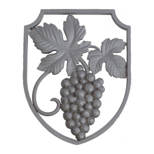 Cadre décoratif en acier avec grappe de raisin moulée double face 215x165 mm