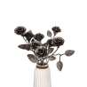 Rose décor fer forgé Ø70 mm – Tige 200 mm en acier estampé